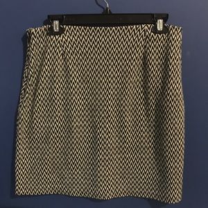 Ann Taylor black and white skirt